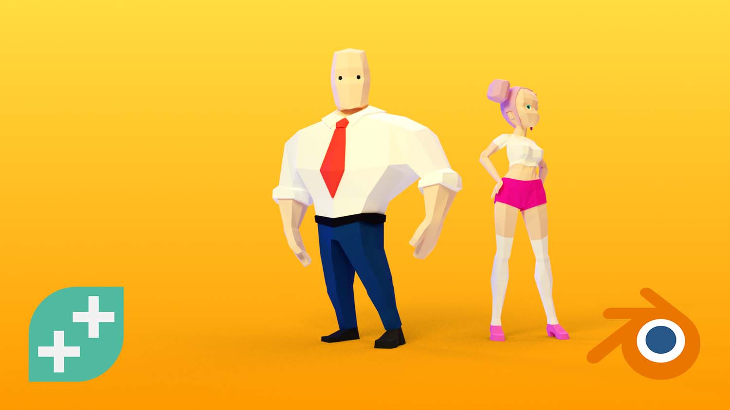 Blender Low Poly Characters Course: Model Your Own Stylized Characters! background
