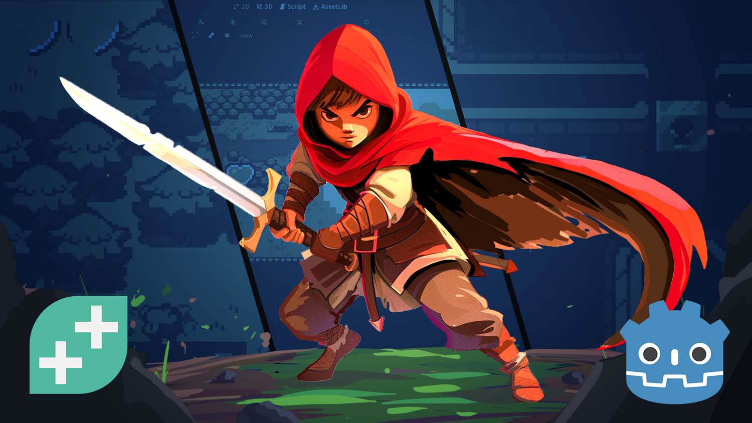 Godot 2D Action-Adventure Game Course background