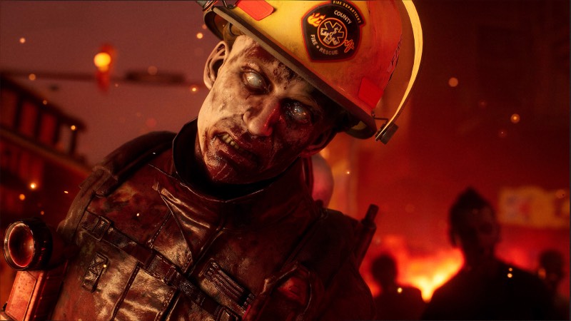 Close-up of a zombie enemy